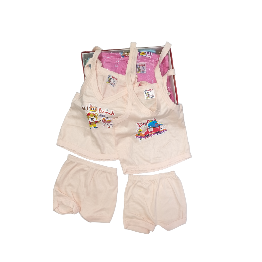 Best Baby Dress Box (Paniyan Neck Mudushu)(Pack of 10 Pieces & Each Color has 2 piece)31cm (H) X 26cm(W)