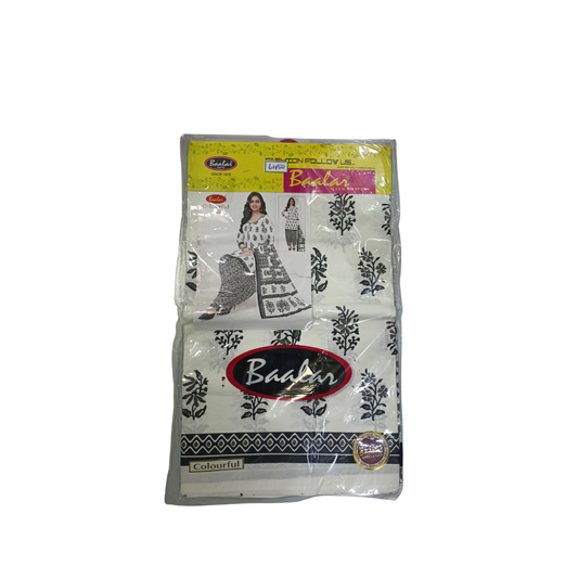 Barler suits (Unstitched) Top with Pants