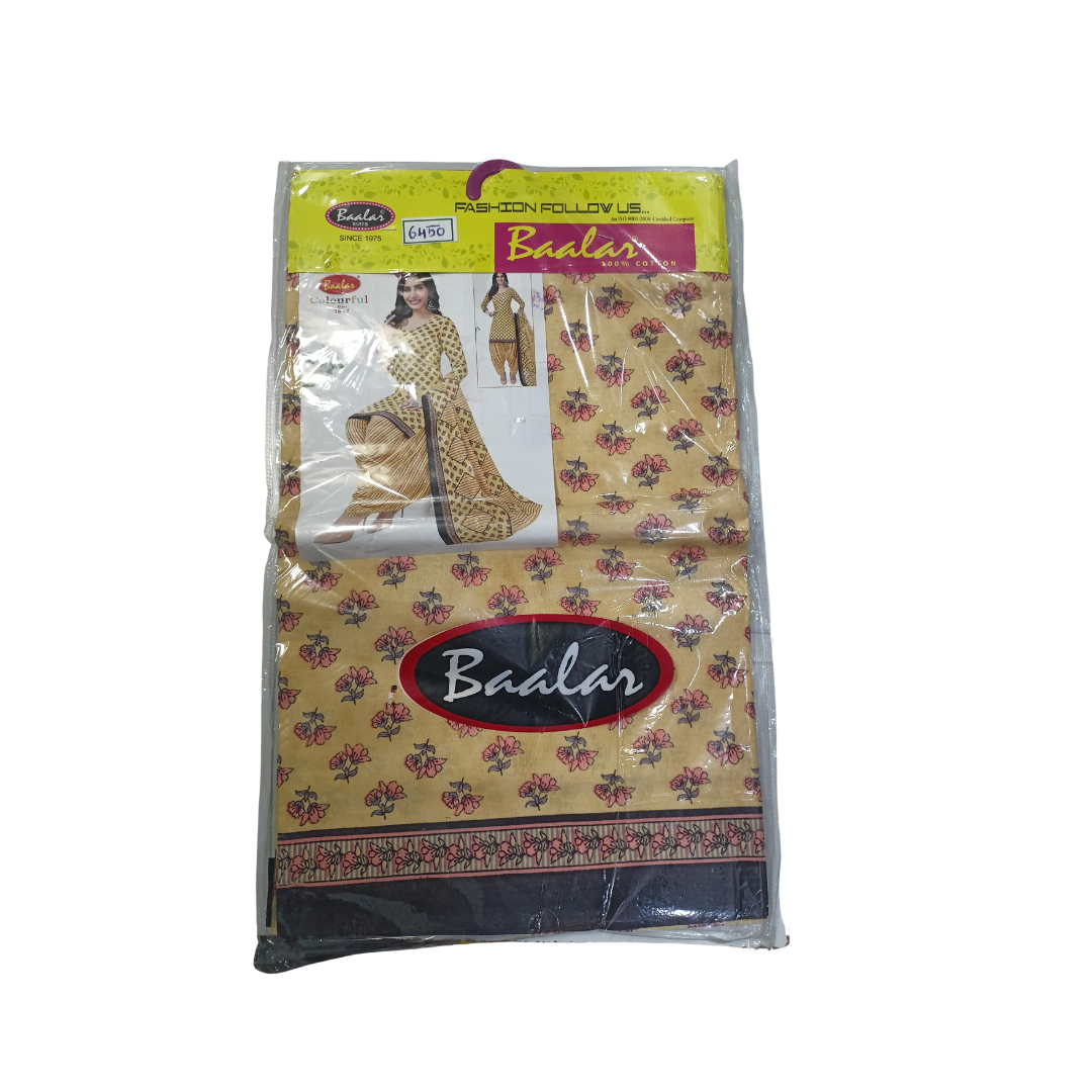 Barler suits (Unstitched) Top with Pants