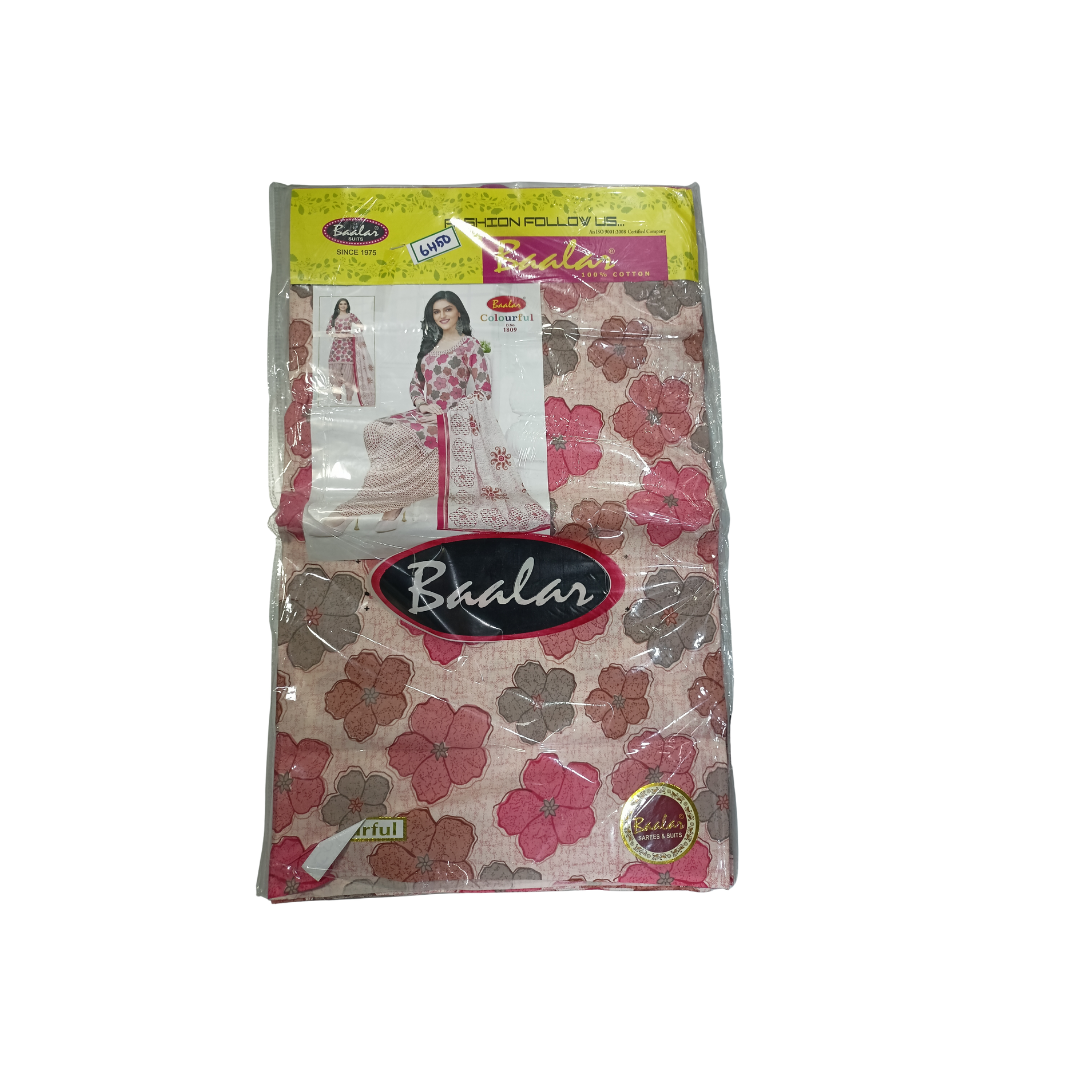 Barler suits (Unstitched) Top with Pants