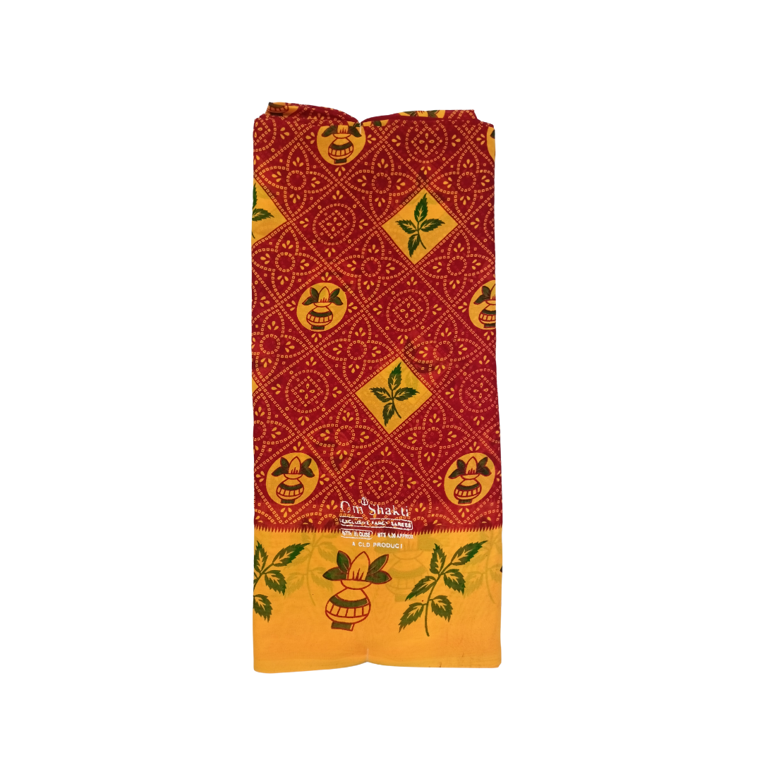 Om sakthi sarees with blouse - sithentic cotton