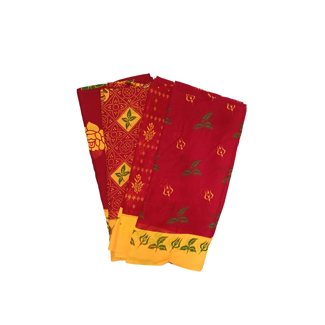 Om sakthi sarees with blouse - sithentic cotton
