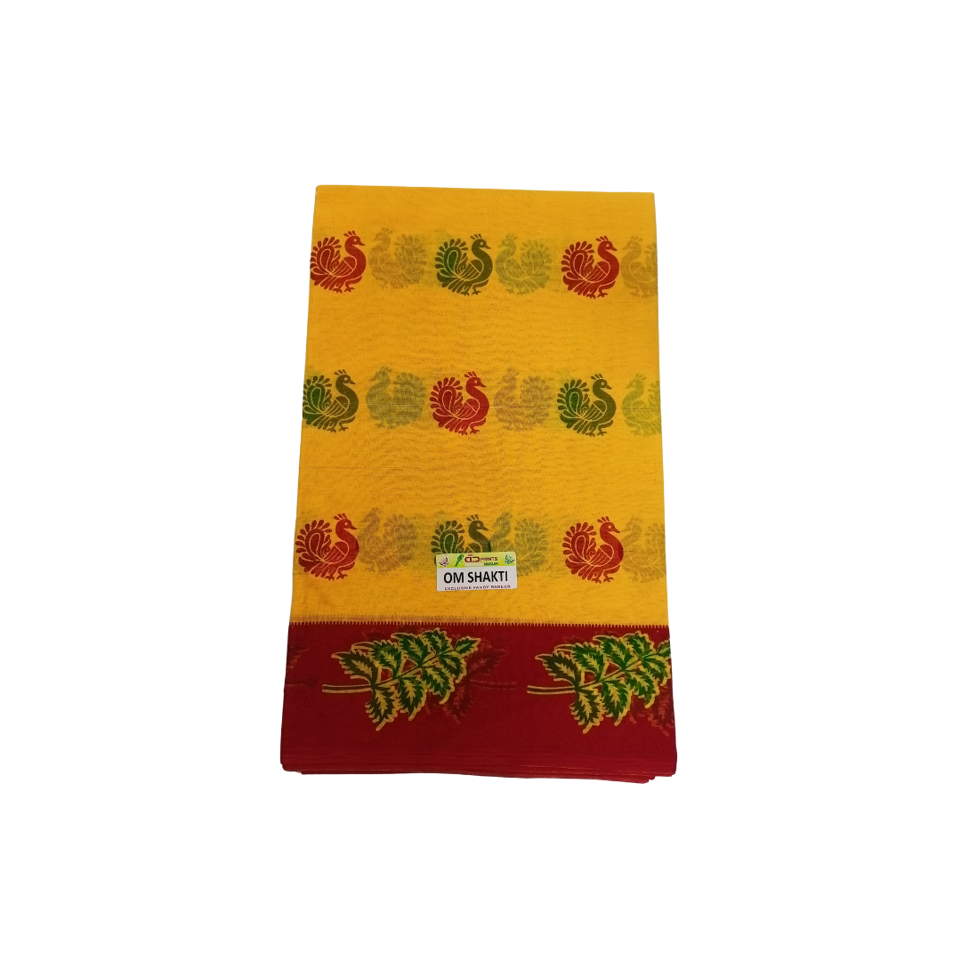 Om sakthi sarees with blouse - sithentic cotton