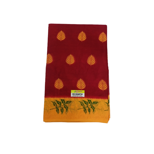 Om sakthi sarees with blouse - Plain queen