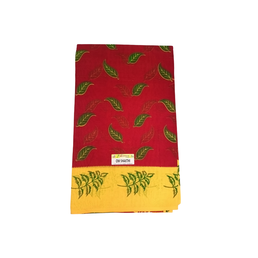 Om sakthi sarees with blouse - Plain queen