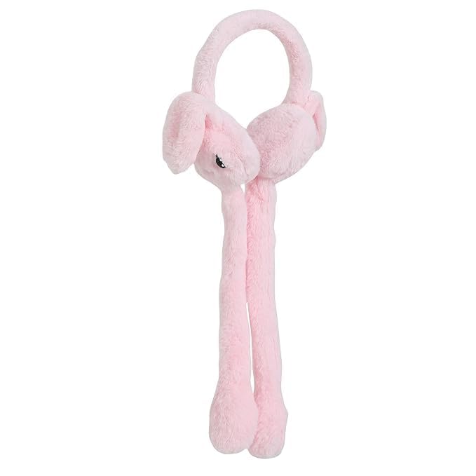 Premium Plush Bunny Earmuffs – Ultra-Soft, Windproof Ear Warmers with Animated Moving Ears