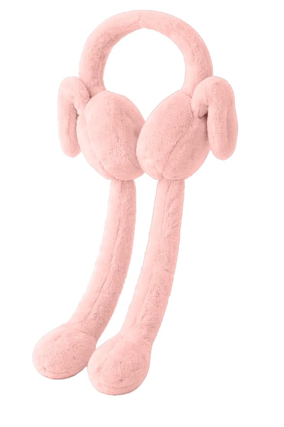 Premium Plush Bunny Earmuffs – Ultra-Soft, Windproof Ear Warmers with Animated Moving Ears