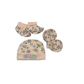 Born Baby Cap Set (1-Cap, 1 set-hand gloves, 1 set-Feet shorts)