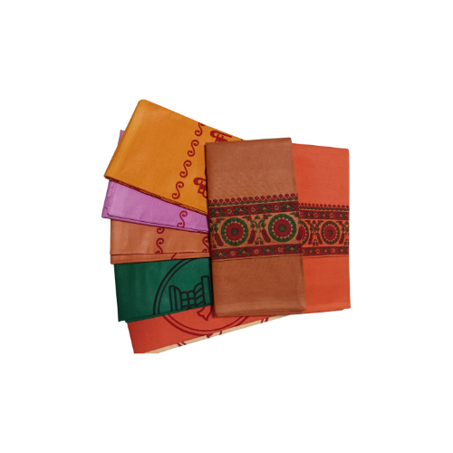 Plain Border Thundu – Devotional Cloth