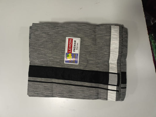 Lemon Black & Grey Dhottis